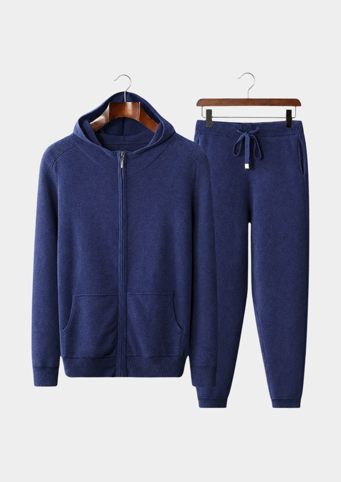 Premium Cashmere Navy Blue Kilian Leisure Set