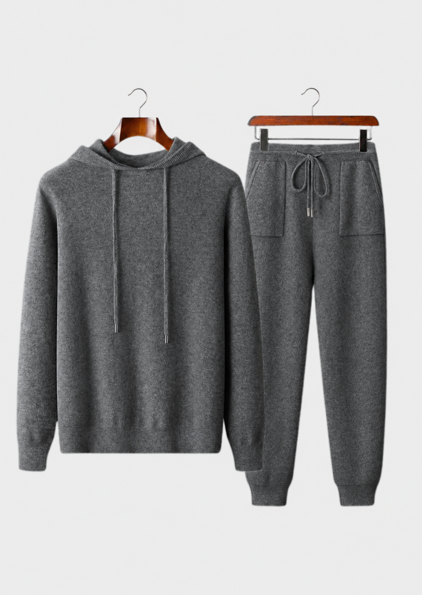 Premium Cashmere Dark Gray Alain Leisure Set
