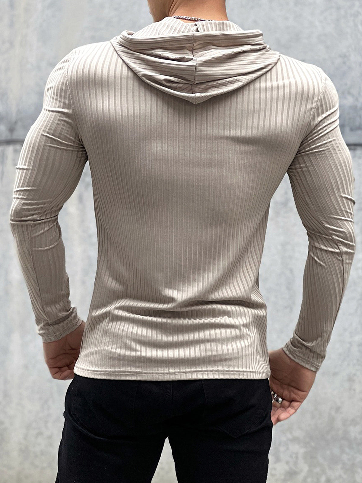 Baselayer Hoodie Stretch Rib Jersey