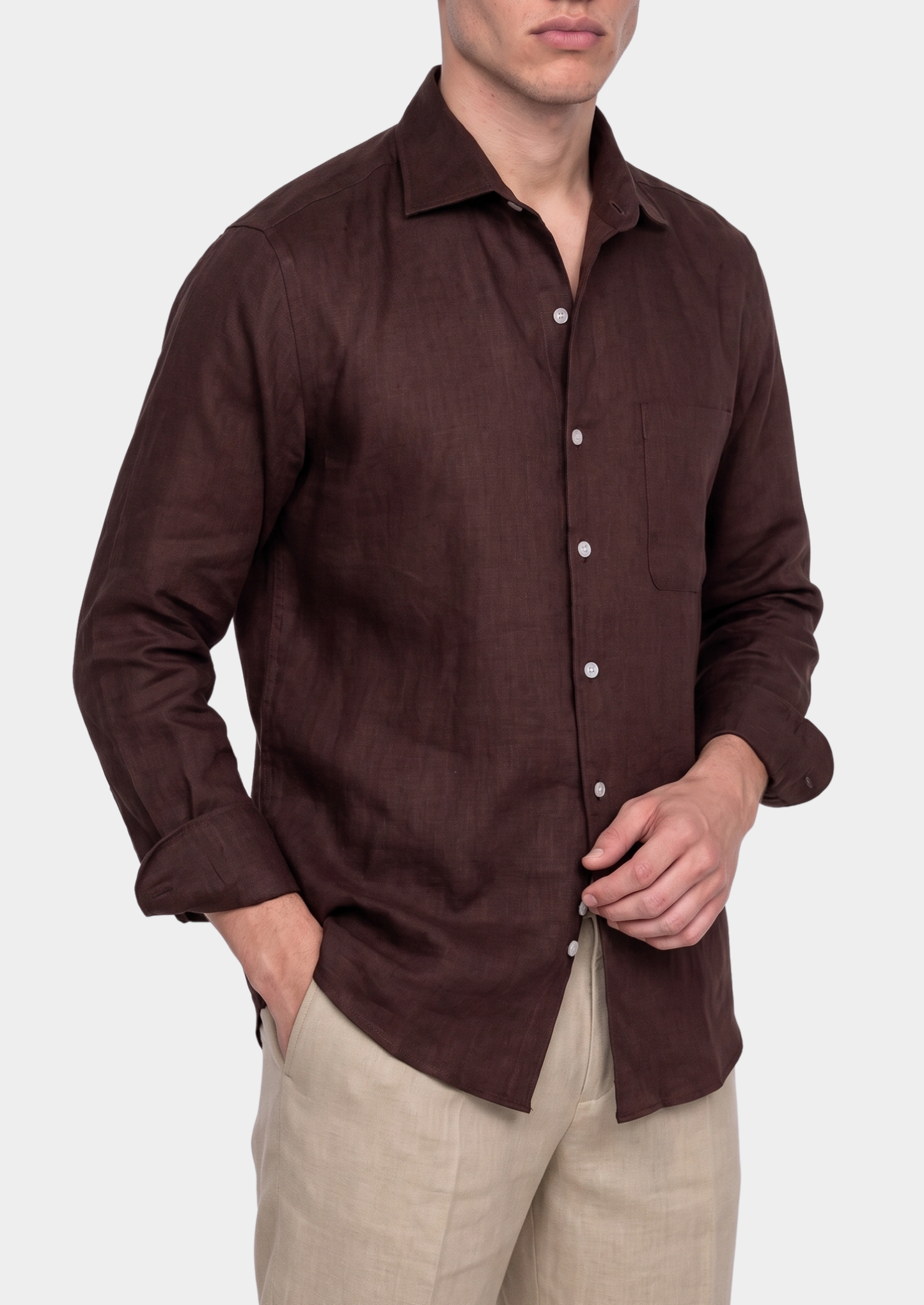 Amalfi Coastal Shirt - Dark Brown