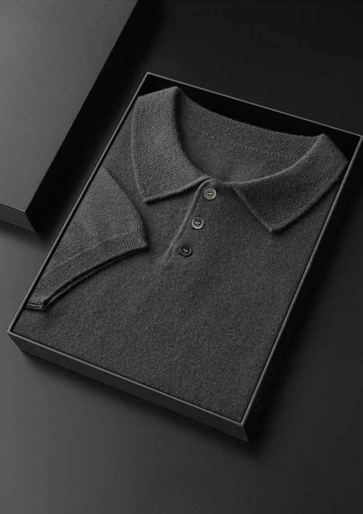 Premium Cashmere Classic Polo Shirt