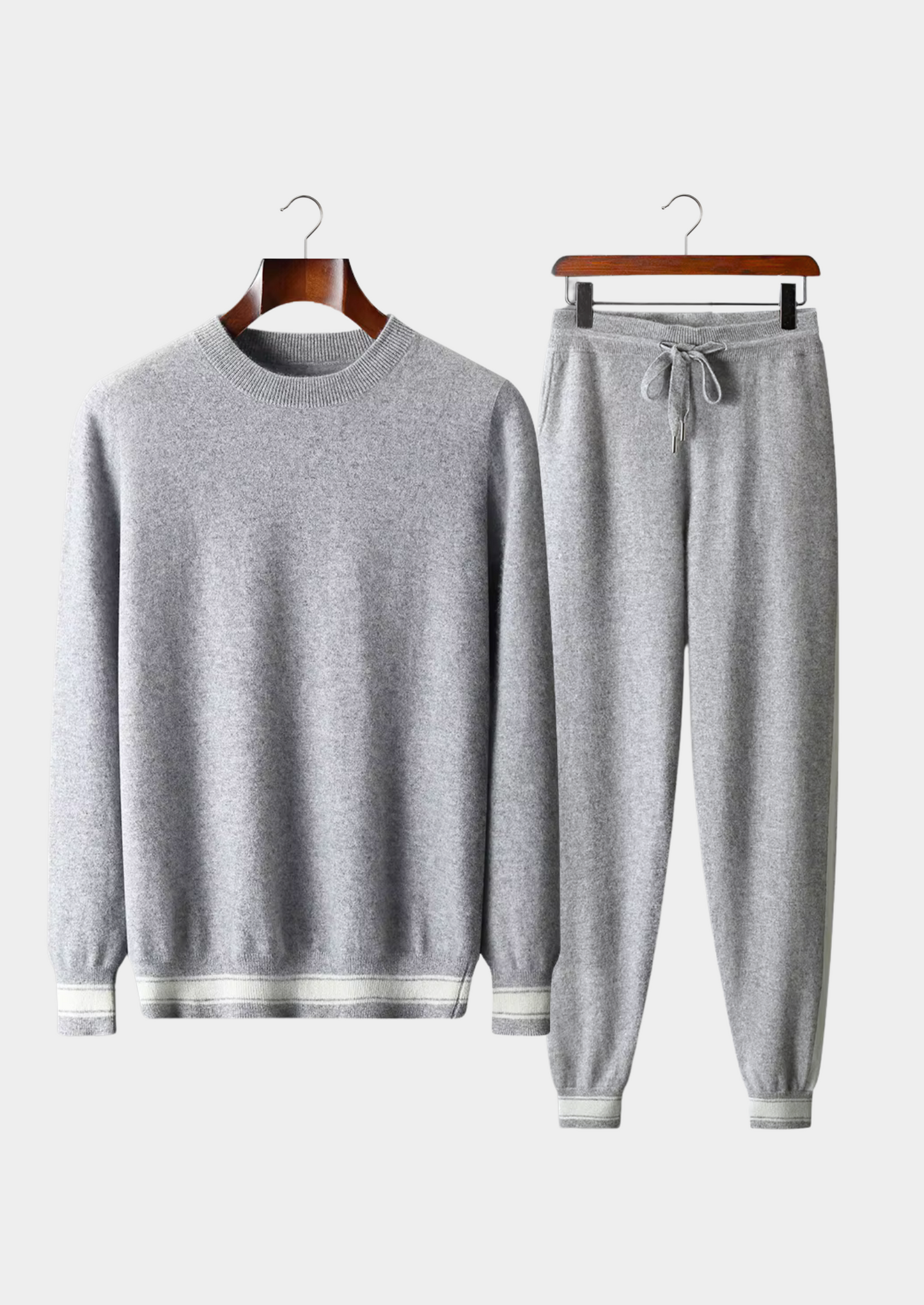 Premium Cashmere Light Gray Vienna Leisure Set
