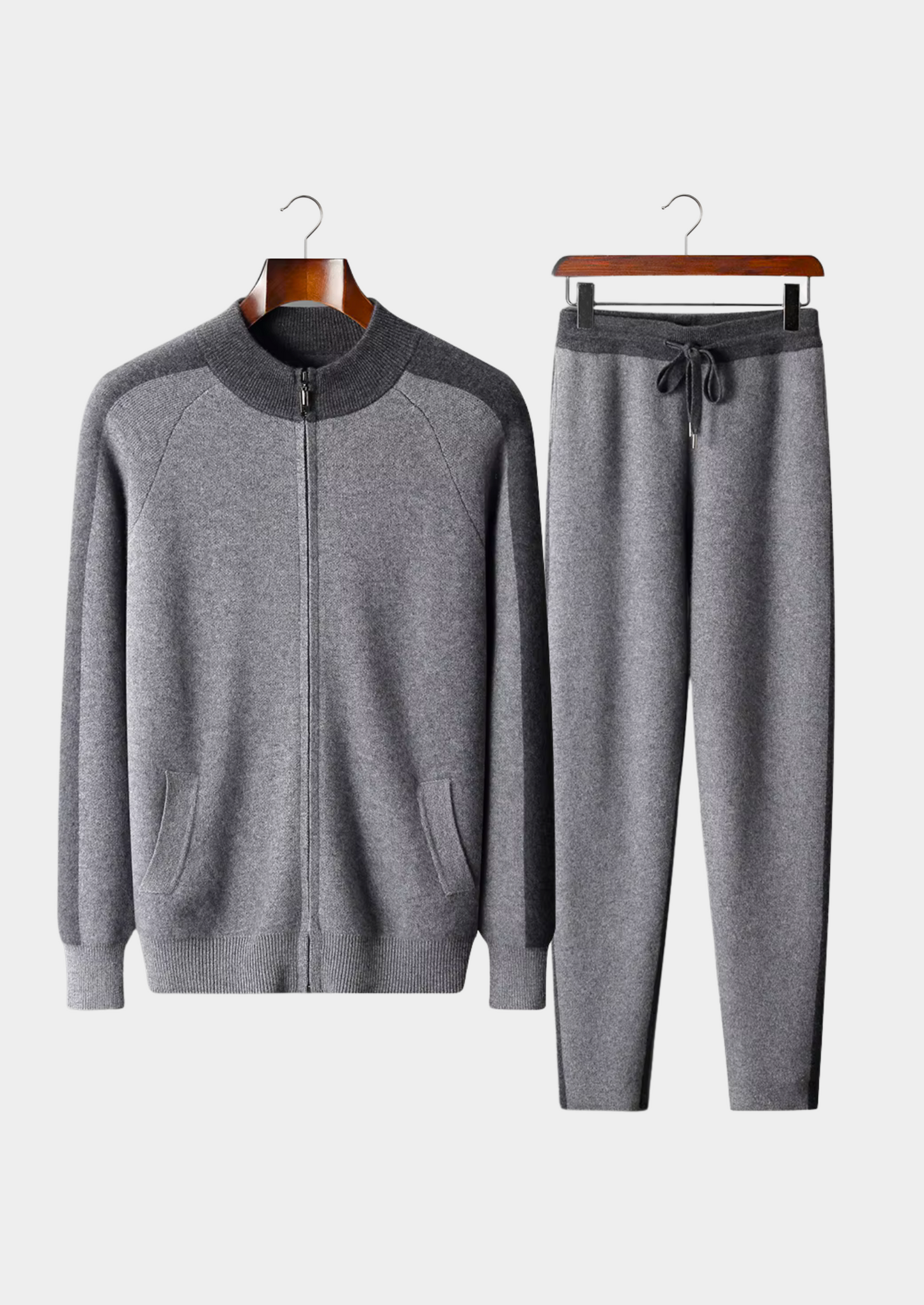Premium Cashmere Dark Gray Torino Leisure Set
