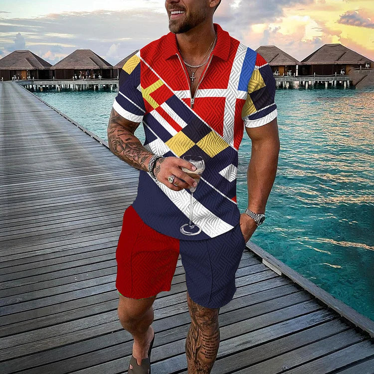 Dynamo Polo Shirt And Shorts Co-Ord - DUVAL