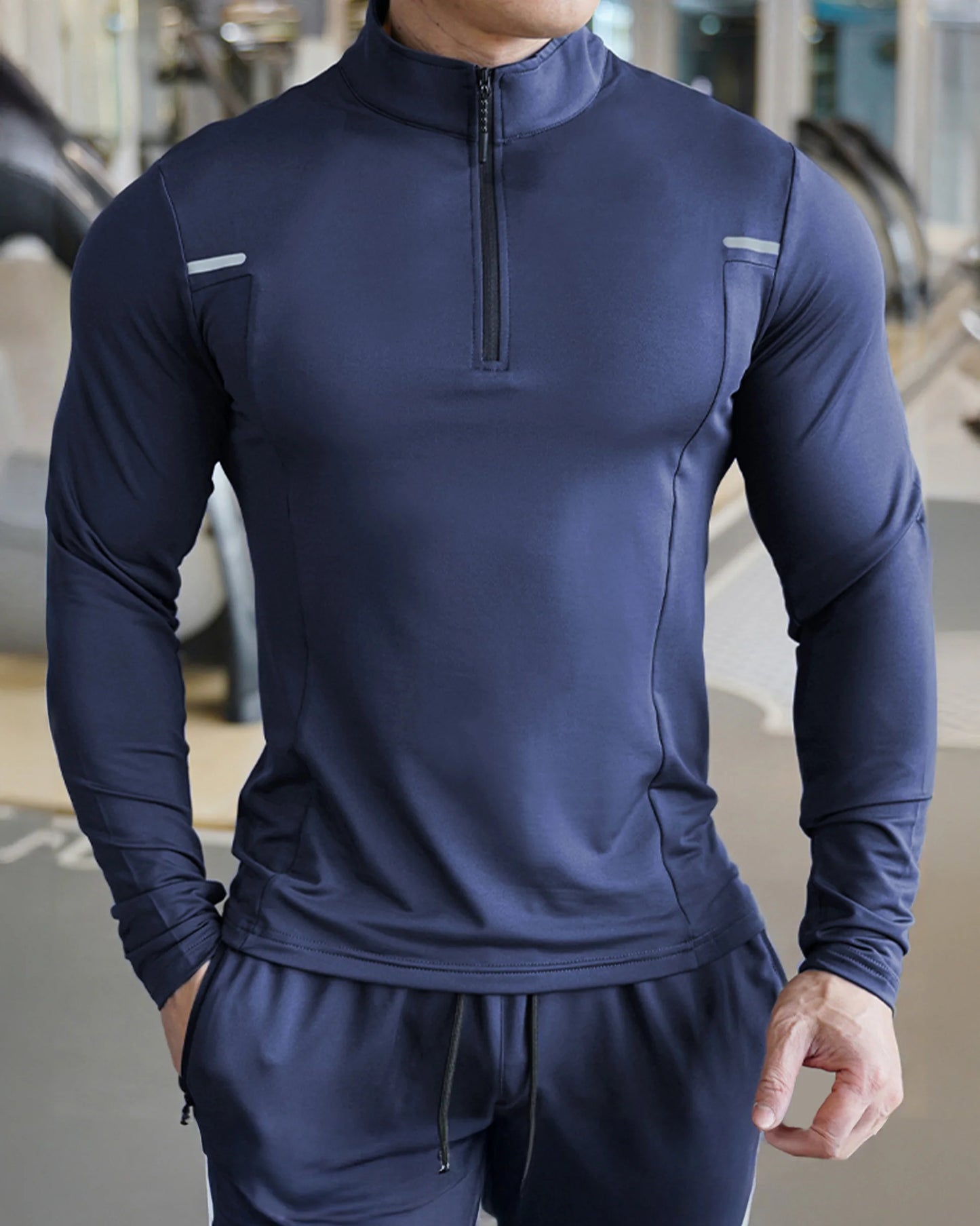 Reflective Performance Quarter-Zip Long Sleeve