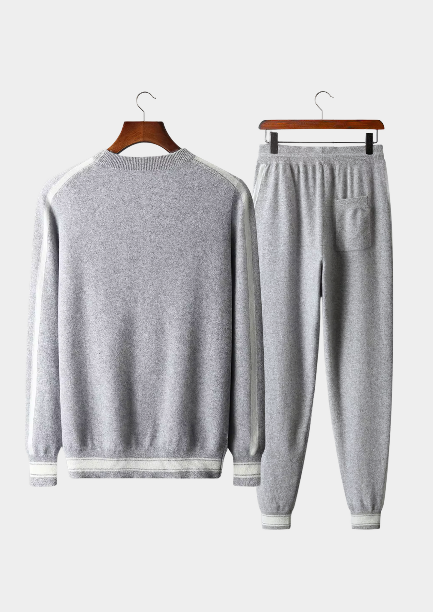 Premium Cashmere Light Gray Vienna Leisure Set