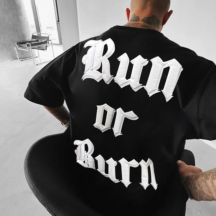 Oversize Run Or Burn Tee - DUVAL