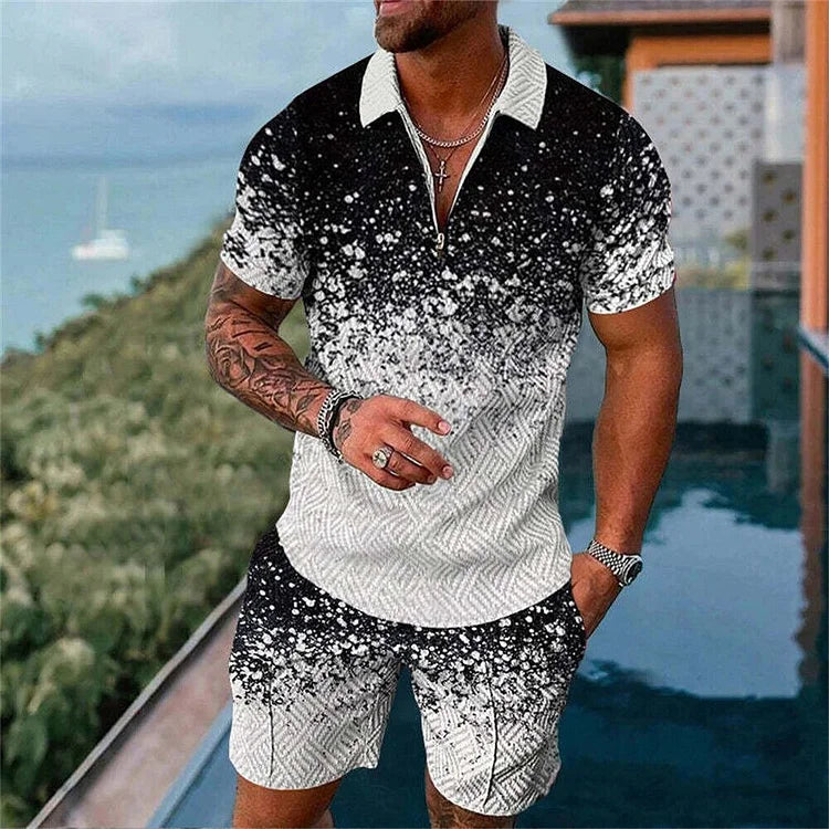 Gritter Polo Shirt And Shorts Co-Ord - DUVAL