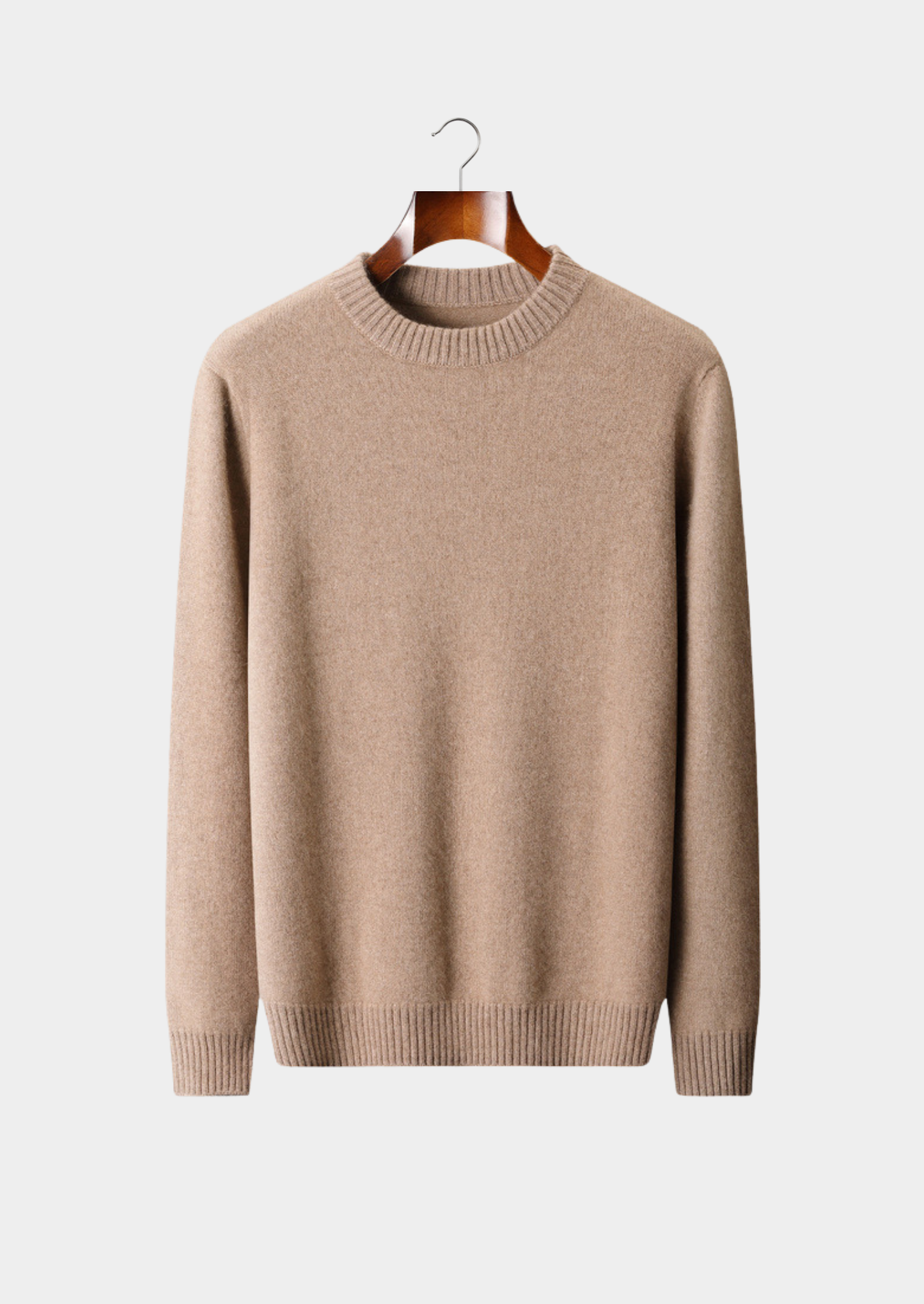 Pure Cashmere Beige Essential Crewneck