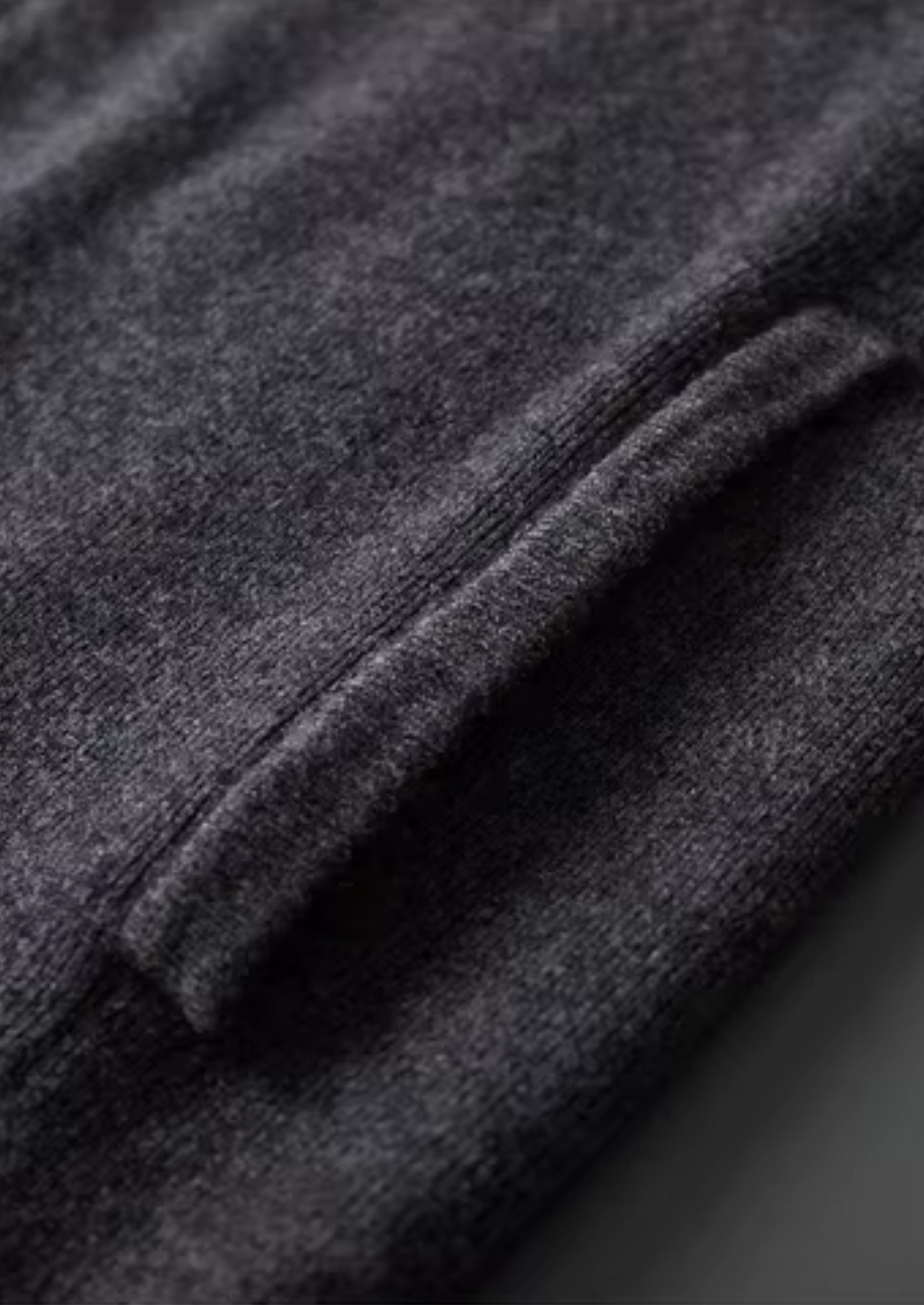 Pure Extra-Fine Merino Wool Ribbed Polo Cardigan