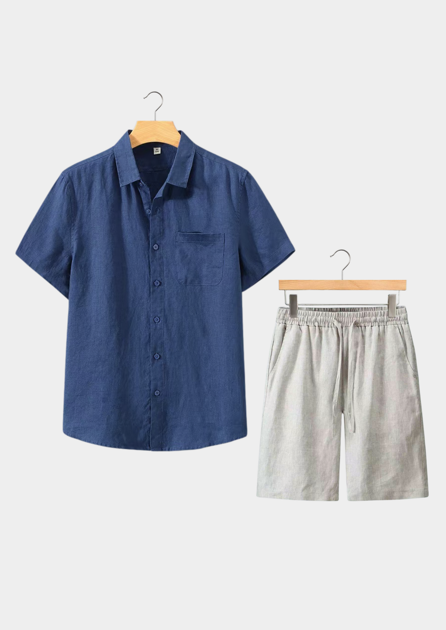 Dolcevita Shortsleeve Summer Set - Navy/beige