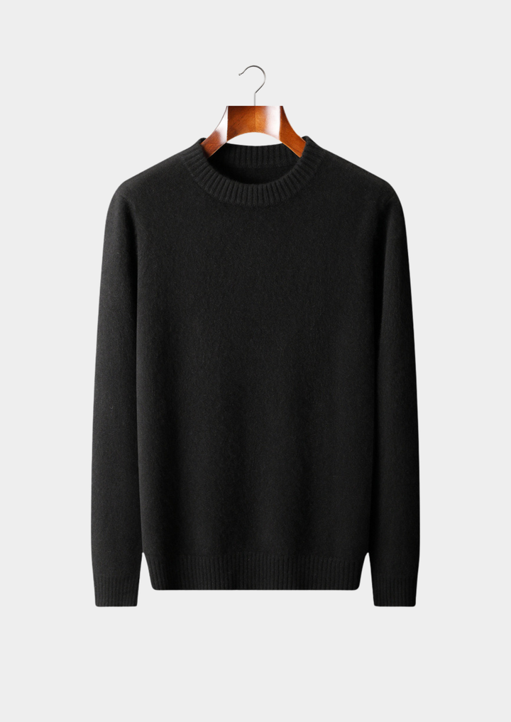 Pure Cashmere Black Essential Crewneck