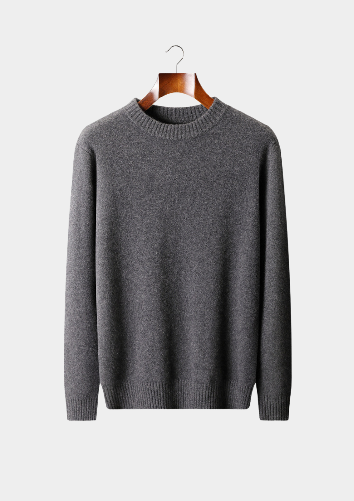 Pure Cashmere Dark Gray Essential Crewneck