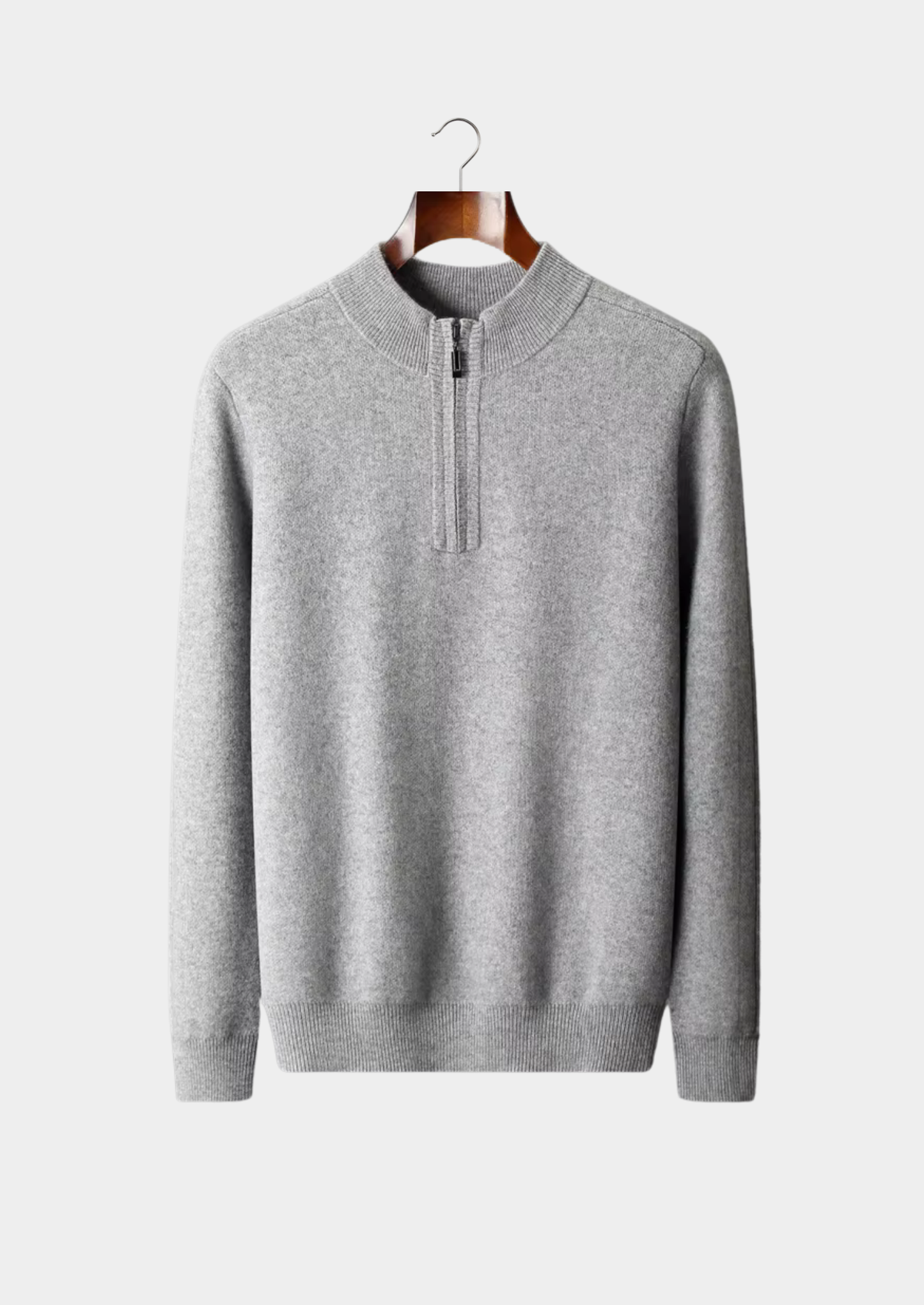 Premium Cashmere Essential Half-Zip Sweater