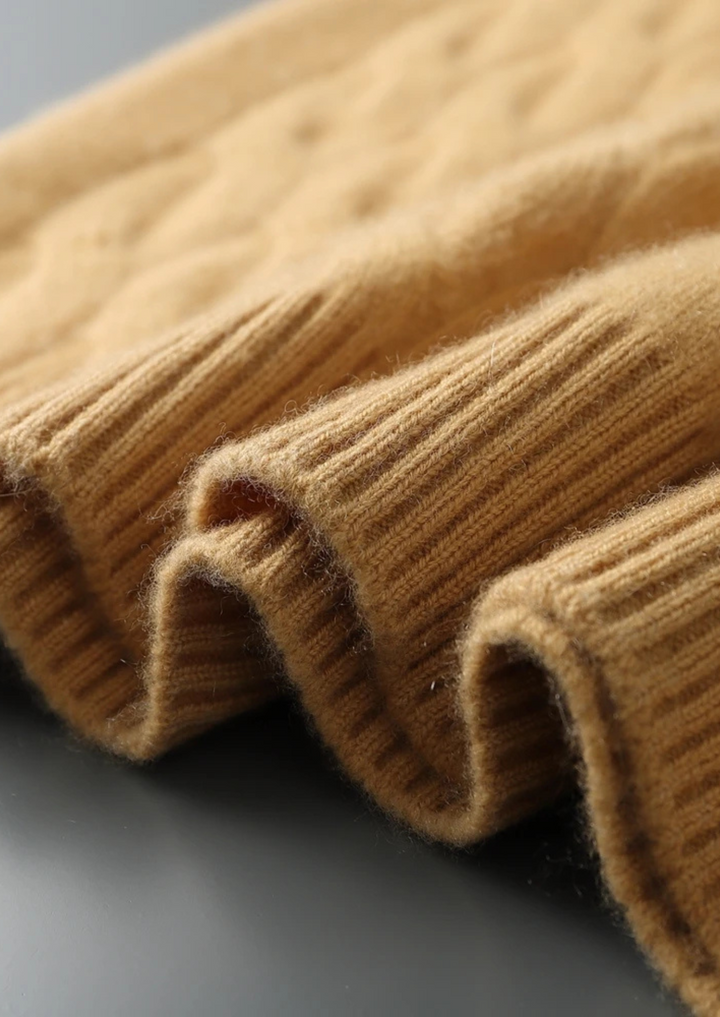 Premium Cashmere Cable Crewneck