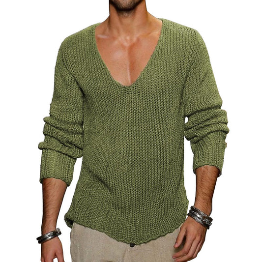 men's-v-neck-knit-pullover-sweater