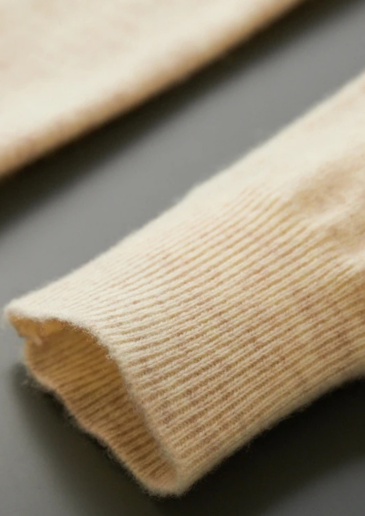 Pure Extra-Fine Merino Wool Polo Cardigan