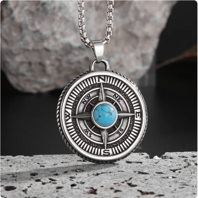 Earth Compass Luxury Necklace Pendant