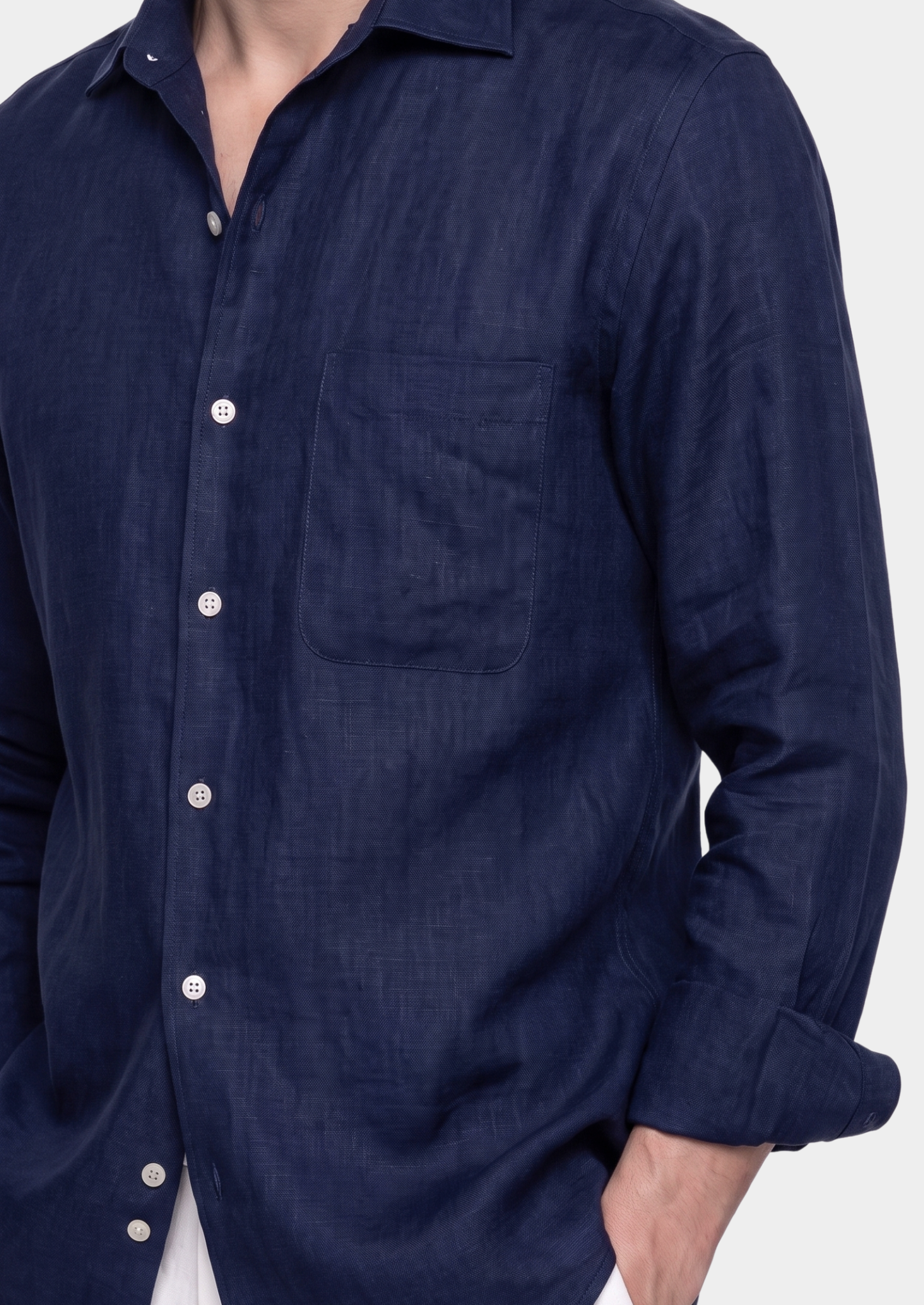 Amalfi Coastal Shirt - Navy Blue