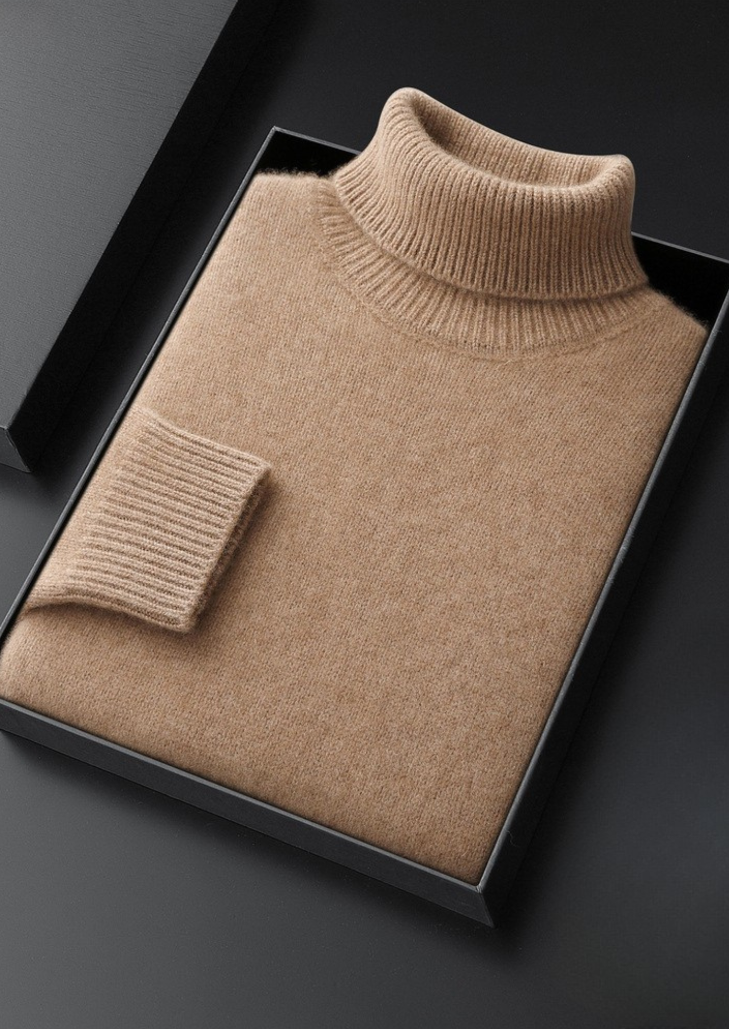 Pure Cashmere Beige Essential Rollneck