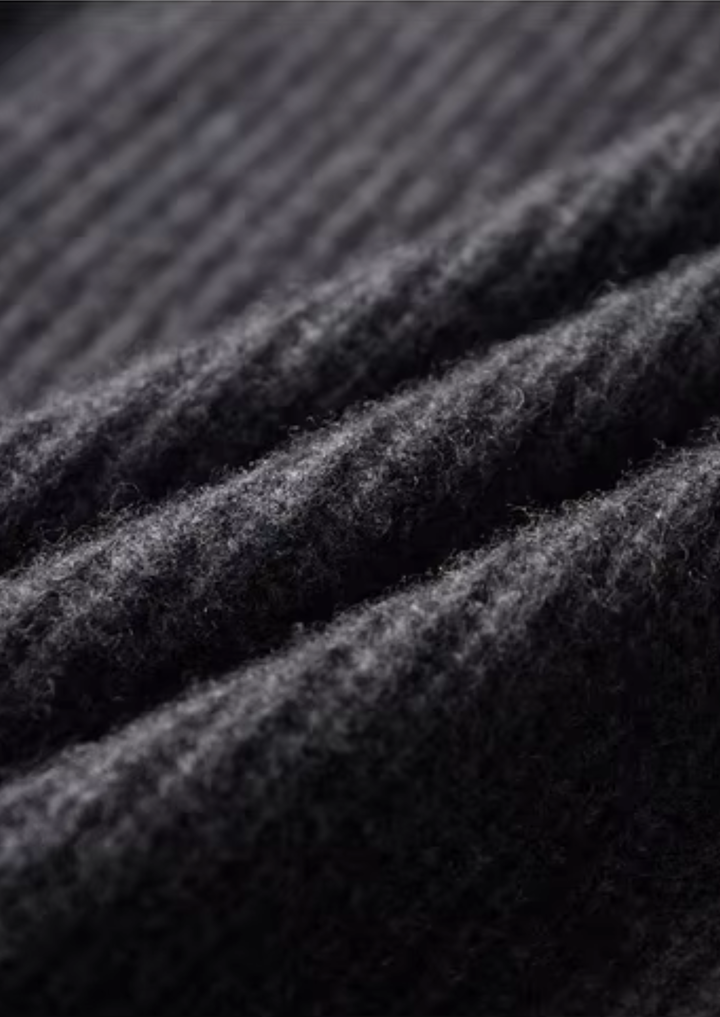 Pure Extra-Fine Merino Wool Funnel Neck Dual Zip Cardigan