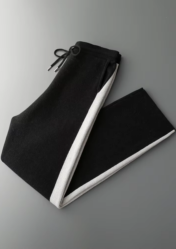 Pure Extra-Fine Merino Wool Wide Leisure Trousers