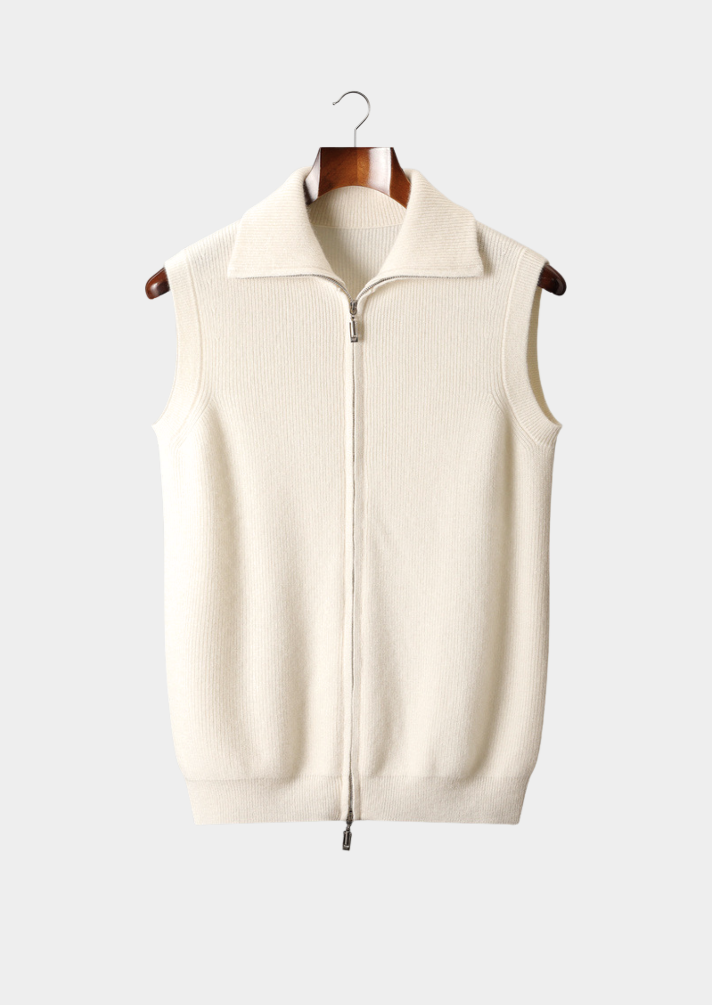 Pure Cashmere Ivory Body Warmer Vest