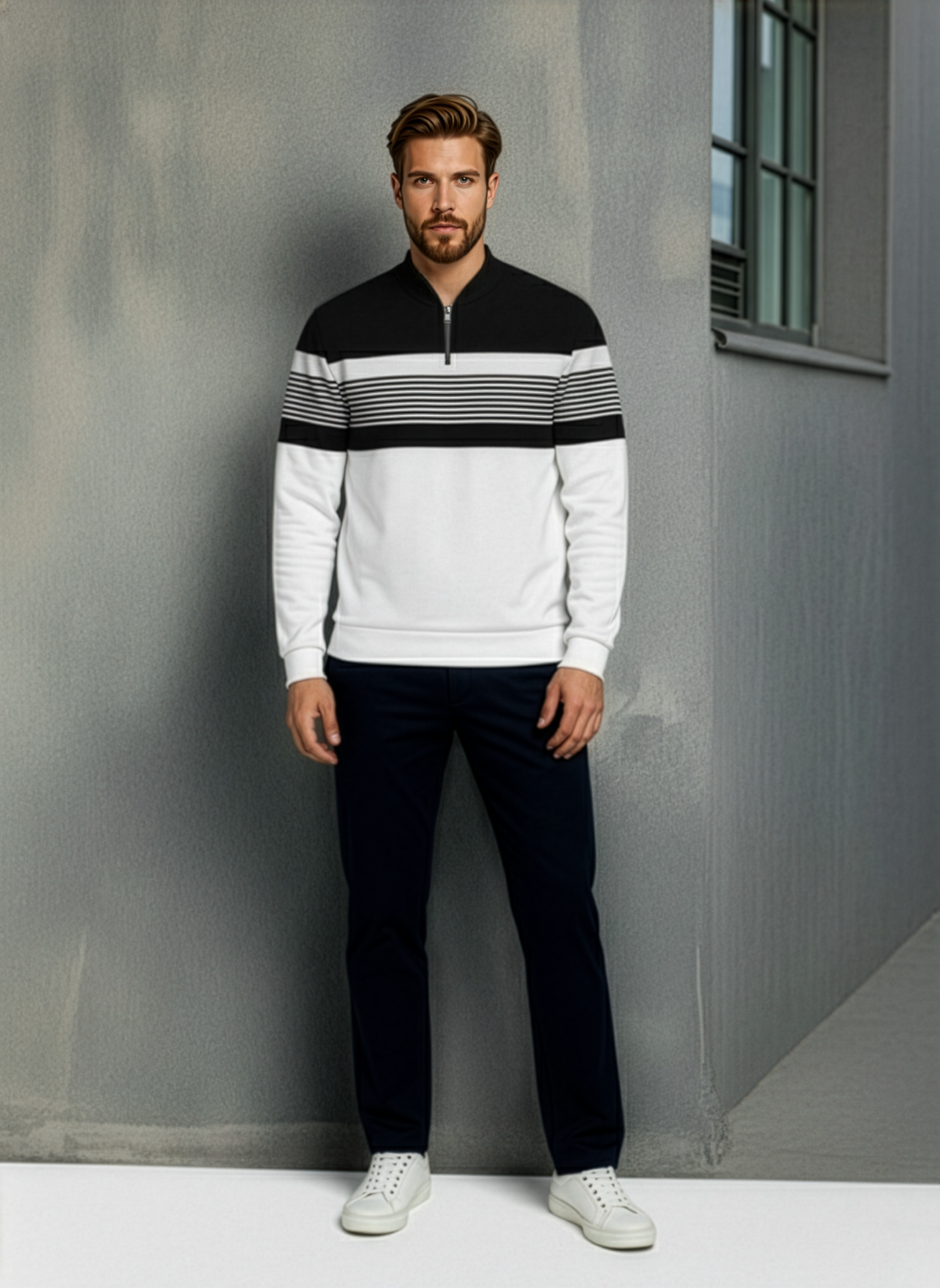 The Milan Half-Zip Sweater Set