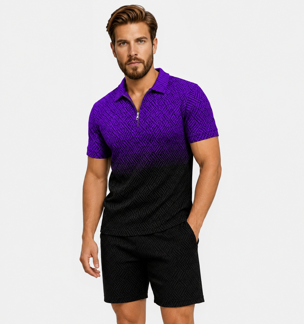 The Purple Ocean Polo Set