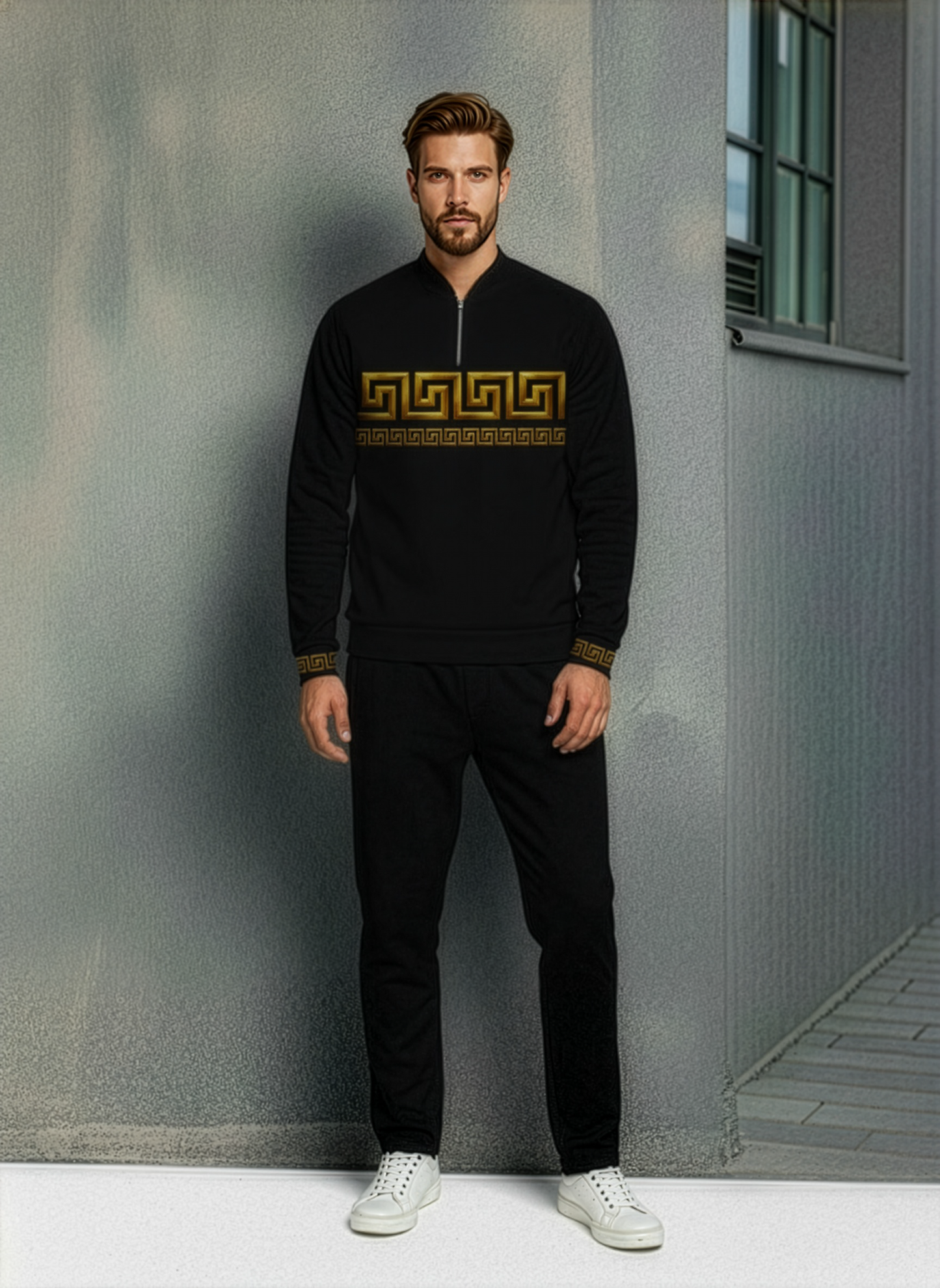 The Titan Half-Zip Sweater Set