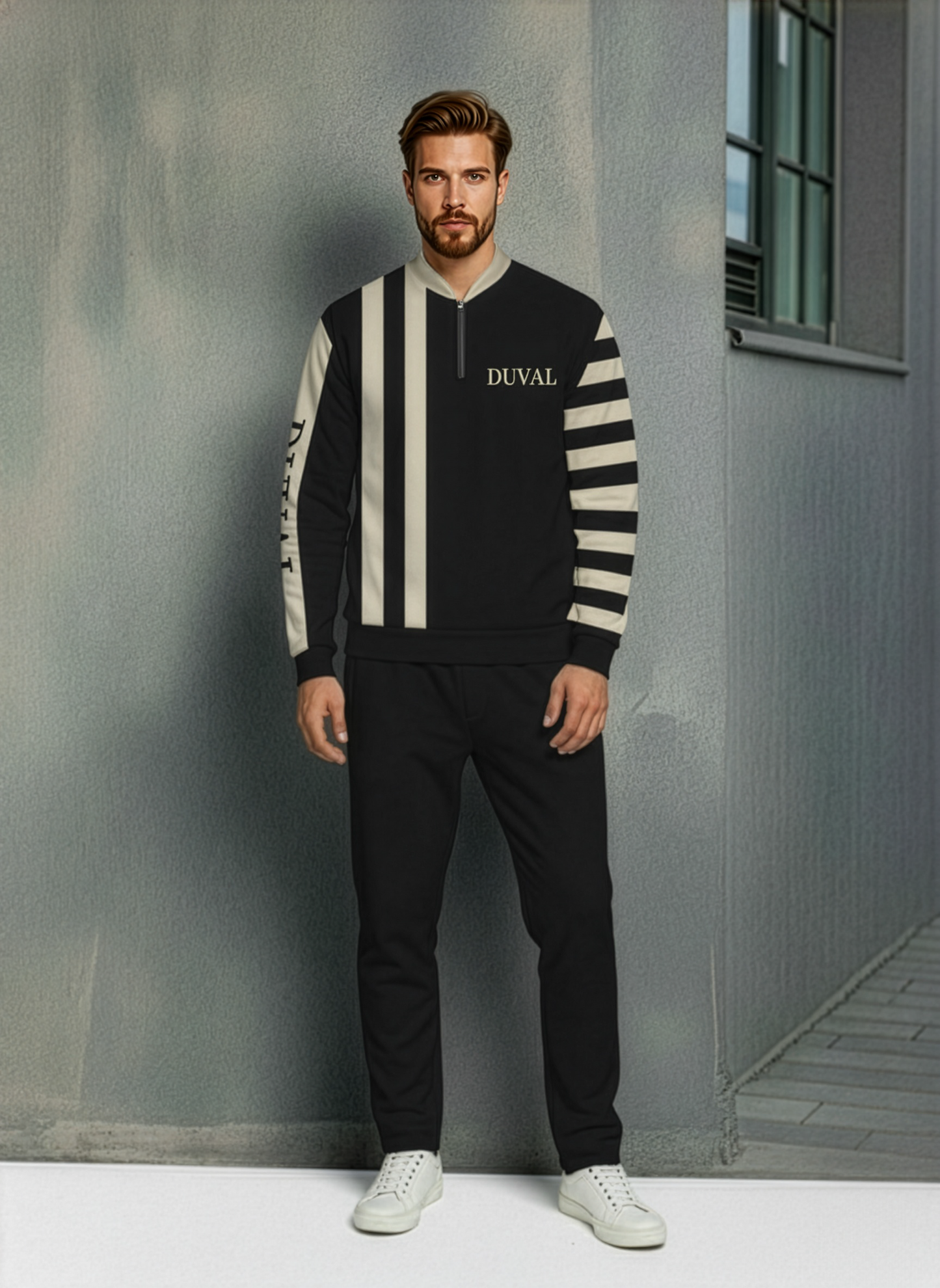 The Lewi Half-Zip Sweater Set