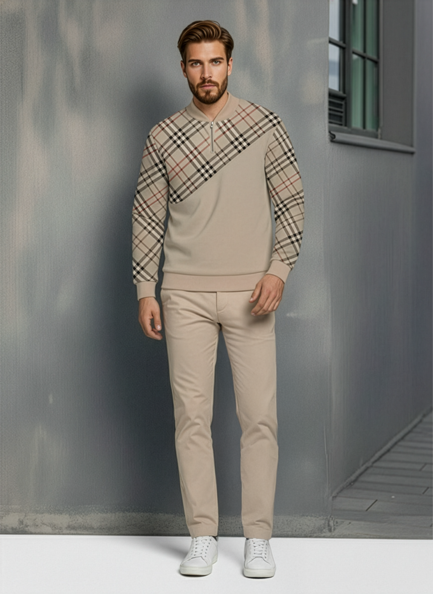 The Amalfi Half-Zip Sweater Set