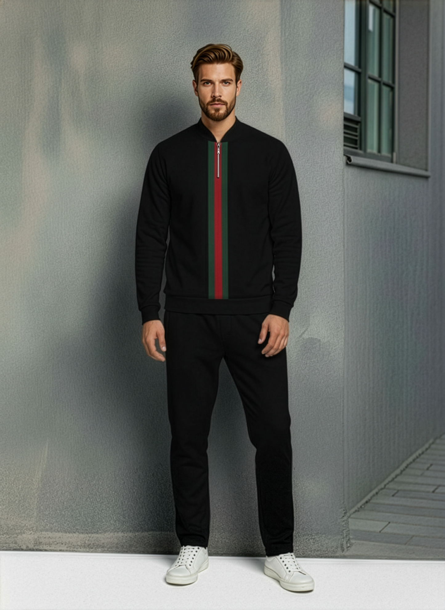 The Empire Half-Zip Sweater Set