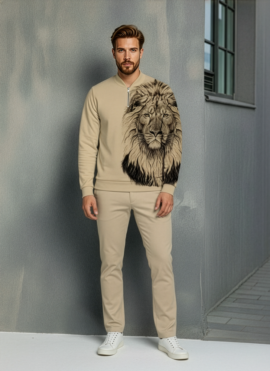The Portofino Half-Zip Sweater Set - DUVAL