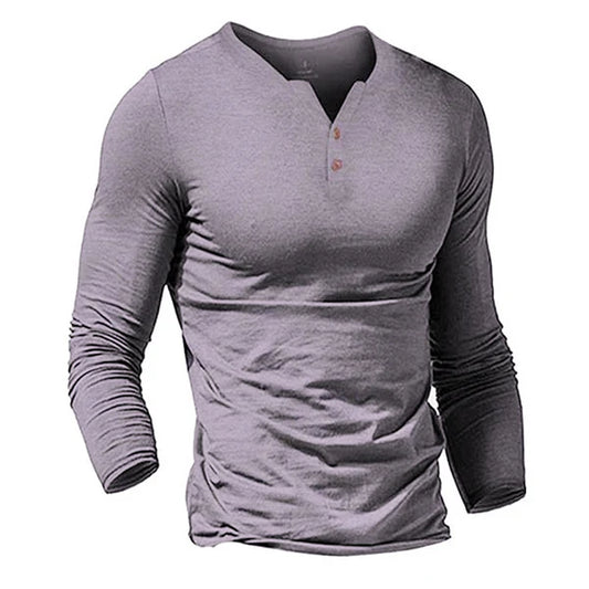 solid color long sleeve T-shirt