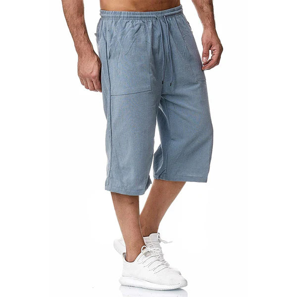 Cotton Linen Casual Sports Shorts