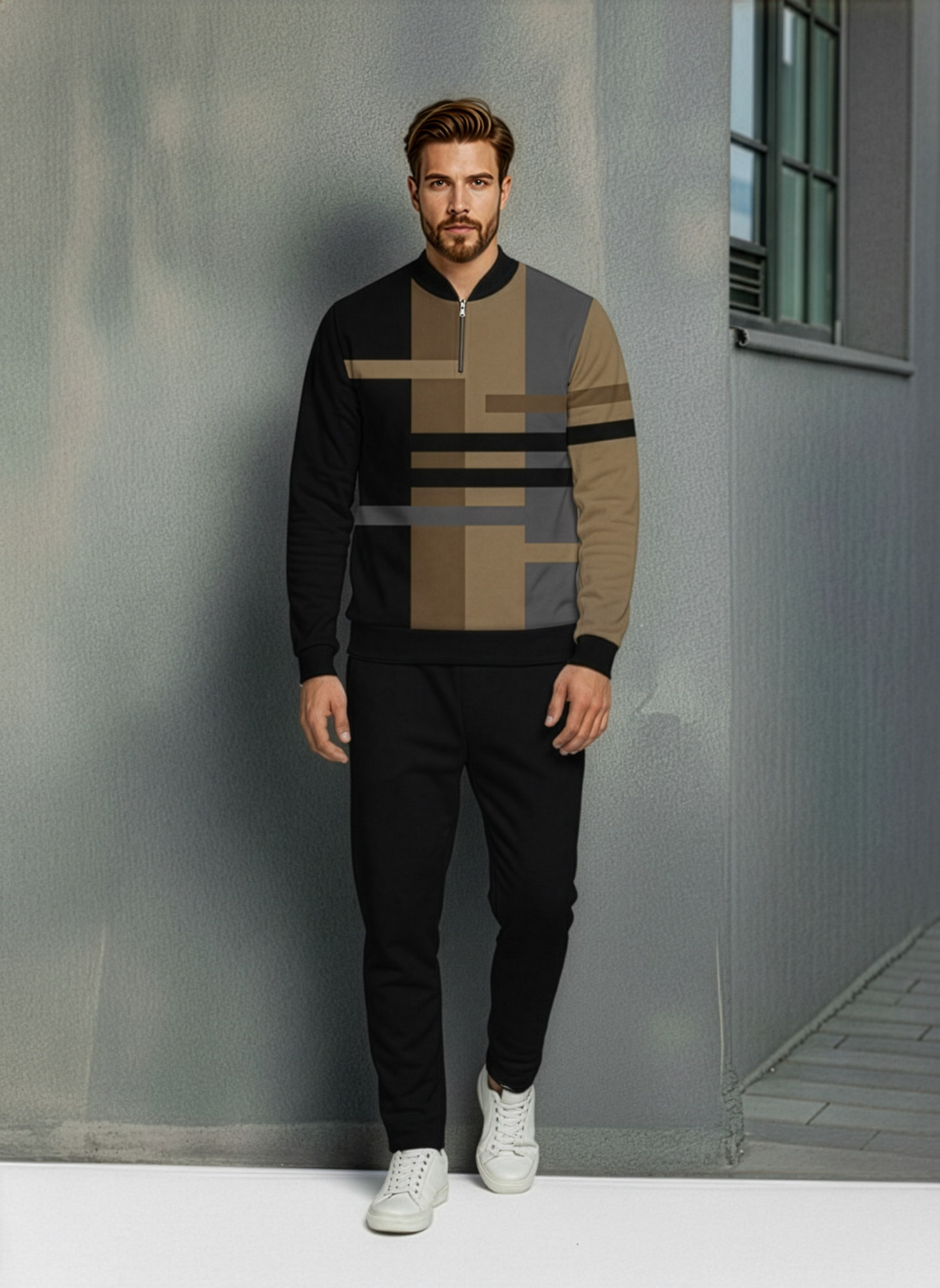 The Vanguard Half-Zip Sweater Set