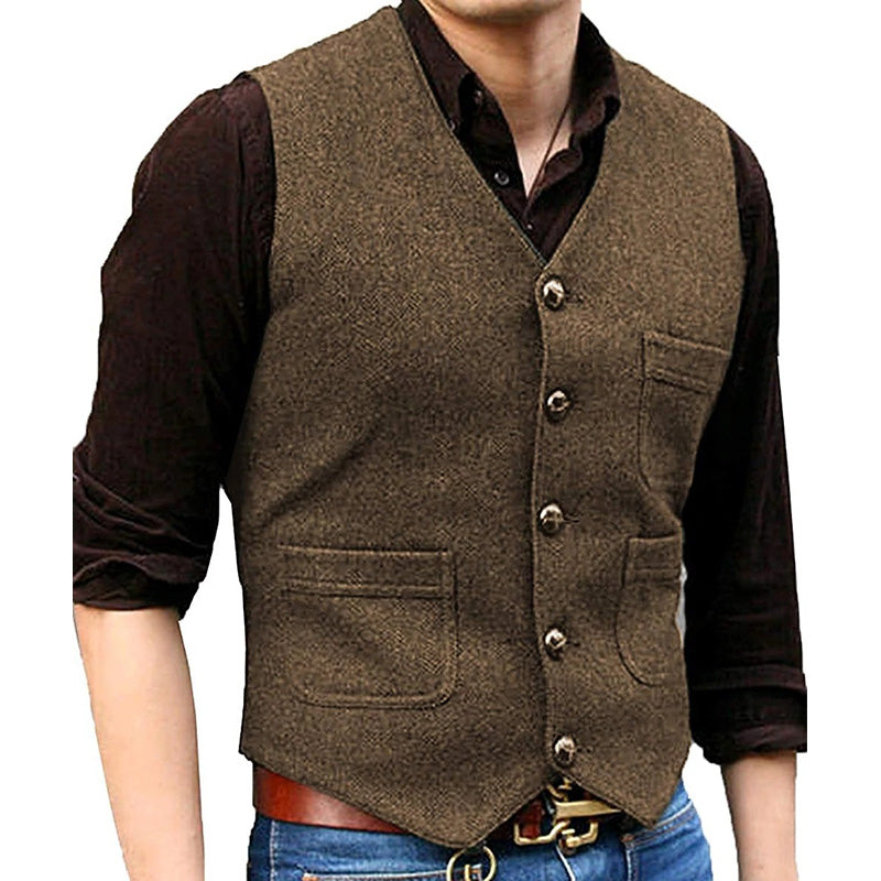 men's-herringbone-v-neck-suit-vest