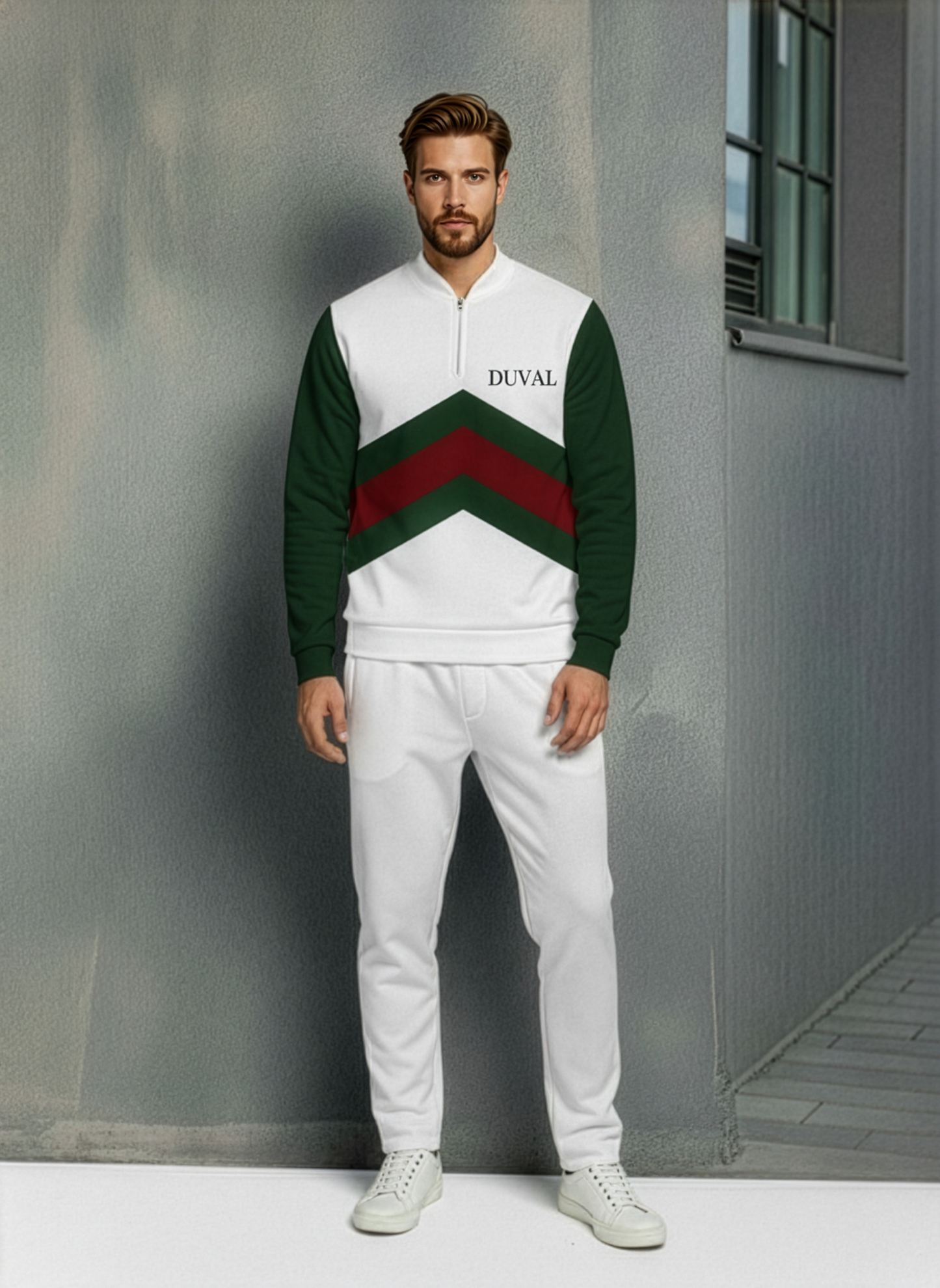 The Ivory Half-Zip Sweater Set