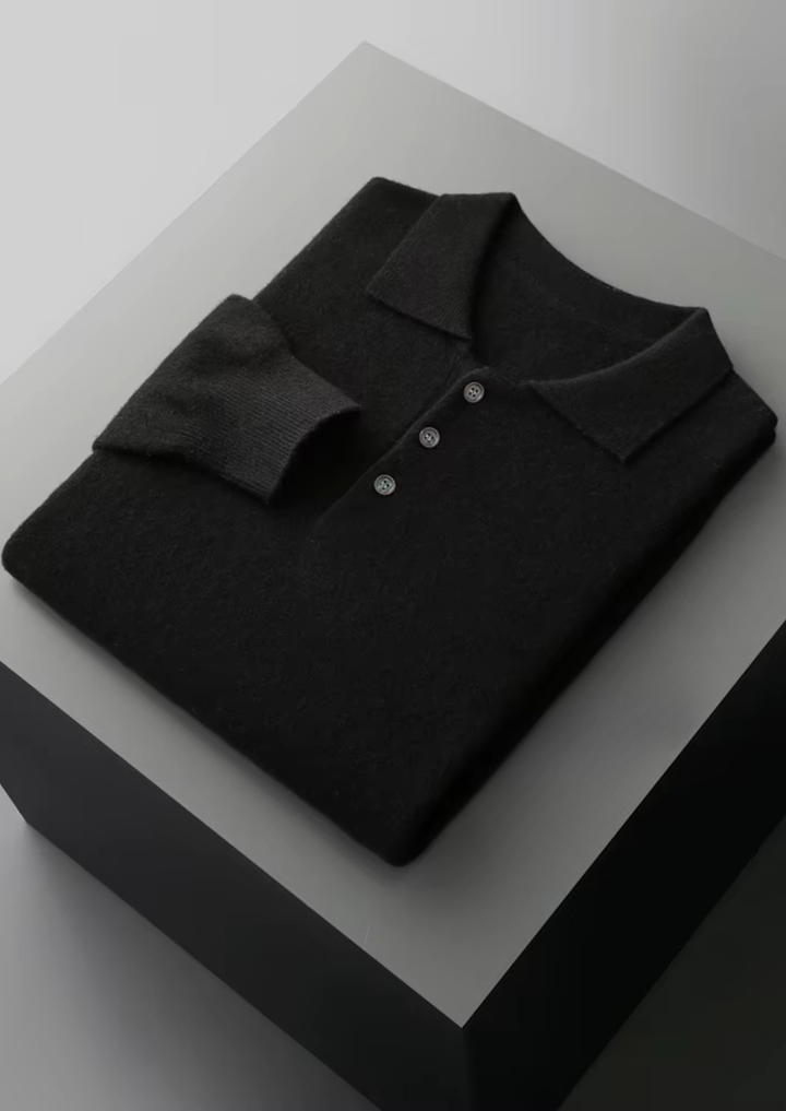 Pure Extra-Fine Merino Wool Classic Sweater Polo