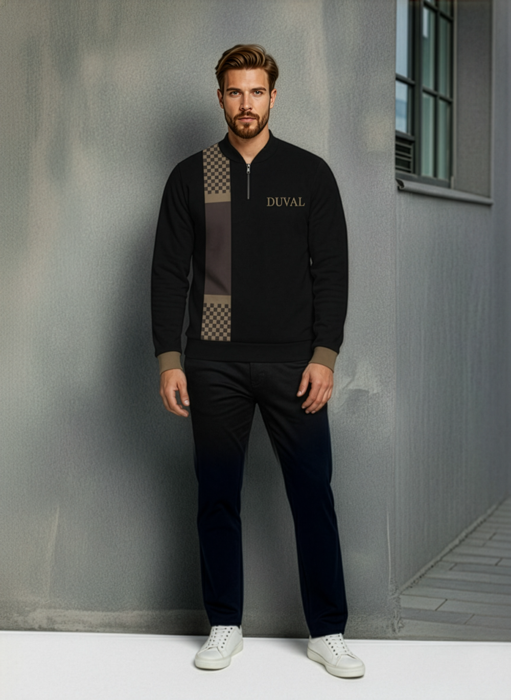 The Vienna Half-Zip Sweater Set - DUVAL