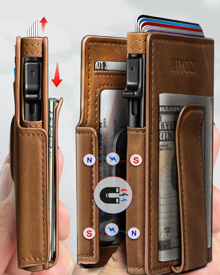 Multi-functional Slim Leather Wallet - DUVAL