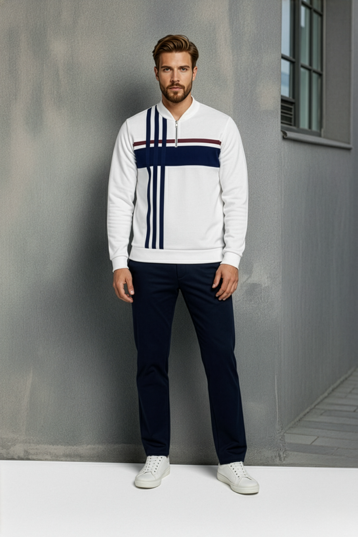 The Monaco Half-Zip Sweater Set