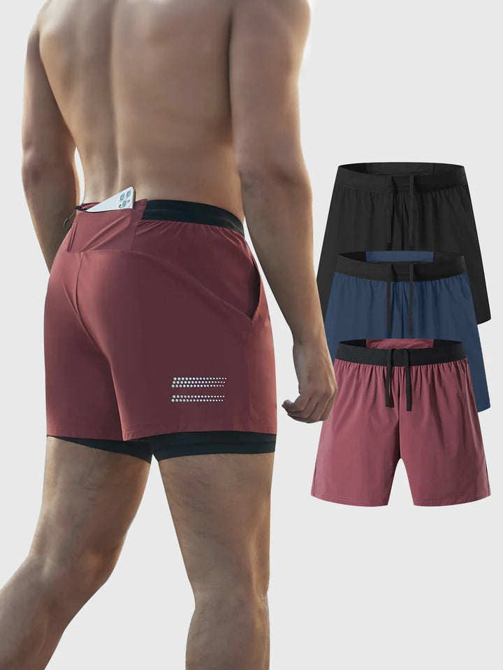 3-Pack 5" Pace Breaker Short 2-in-1 Lined - DUVAL