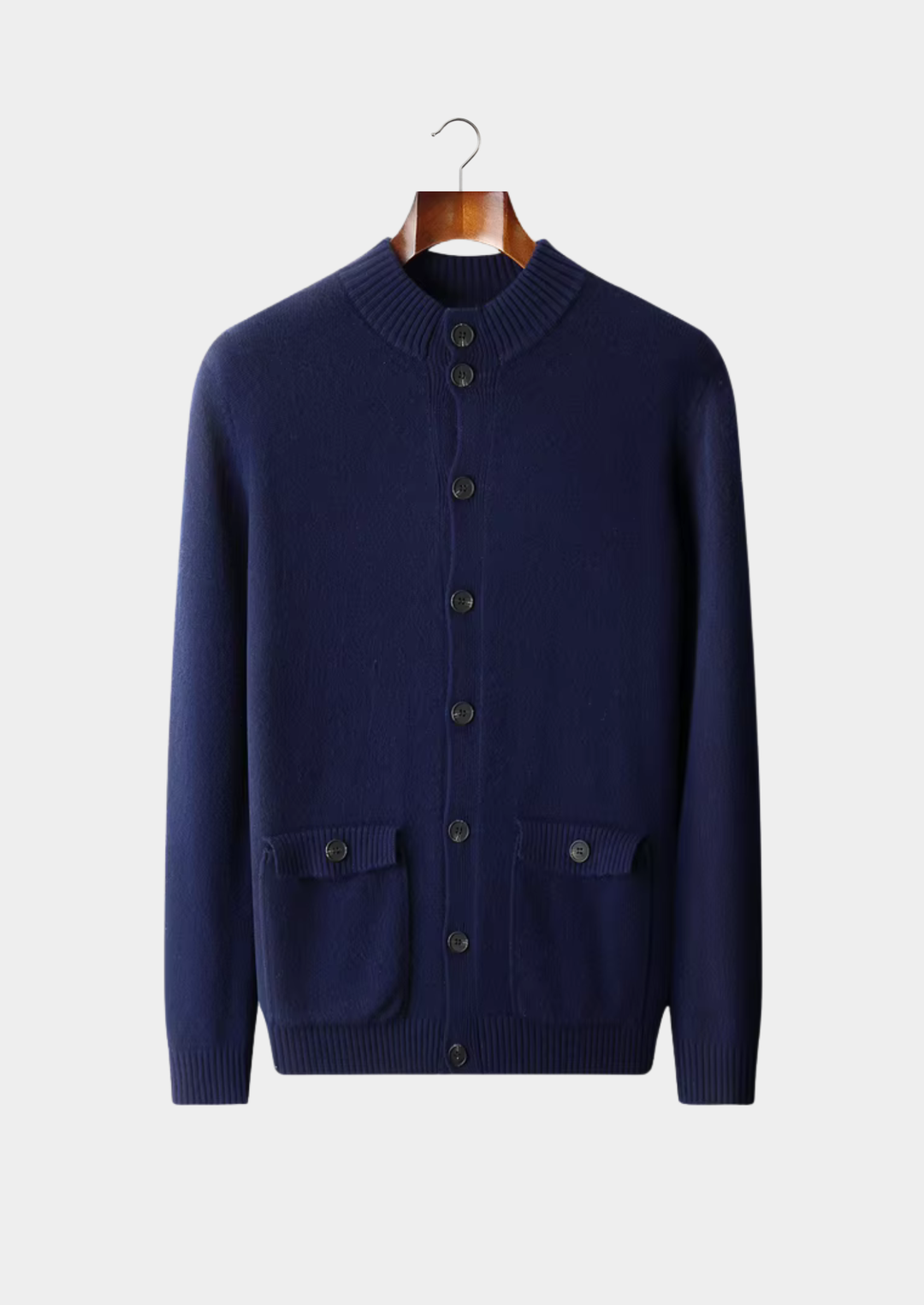 Pure Extra-Fine Merino Wool Button Cardigan