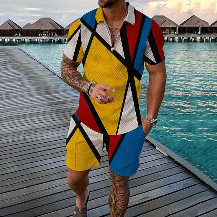 Phoenix Polo Shirt And Shorts Co-Ord - DUVAL