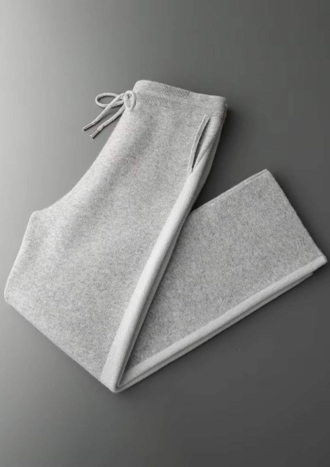 Pure Extra-Fine Merino Wool Wide Leisure Trousers