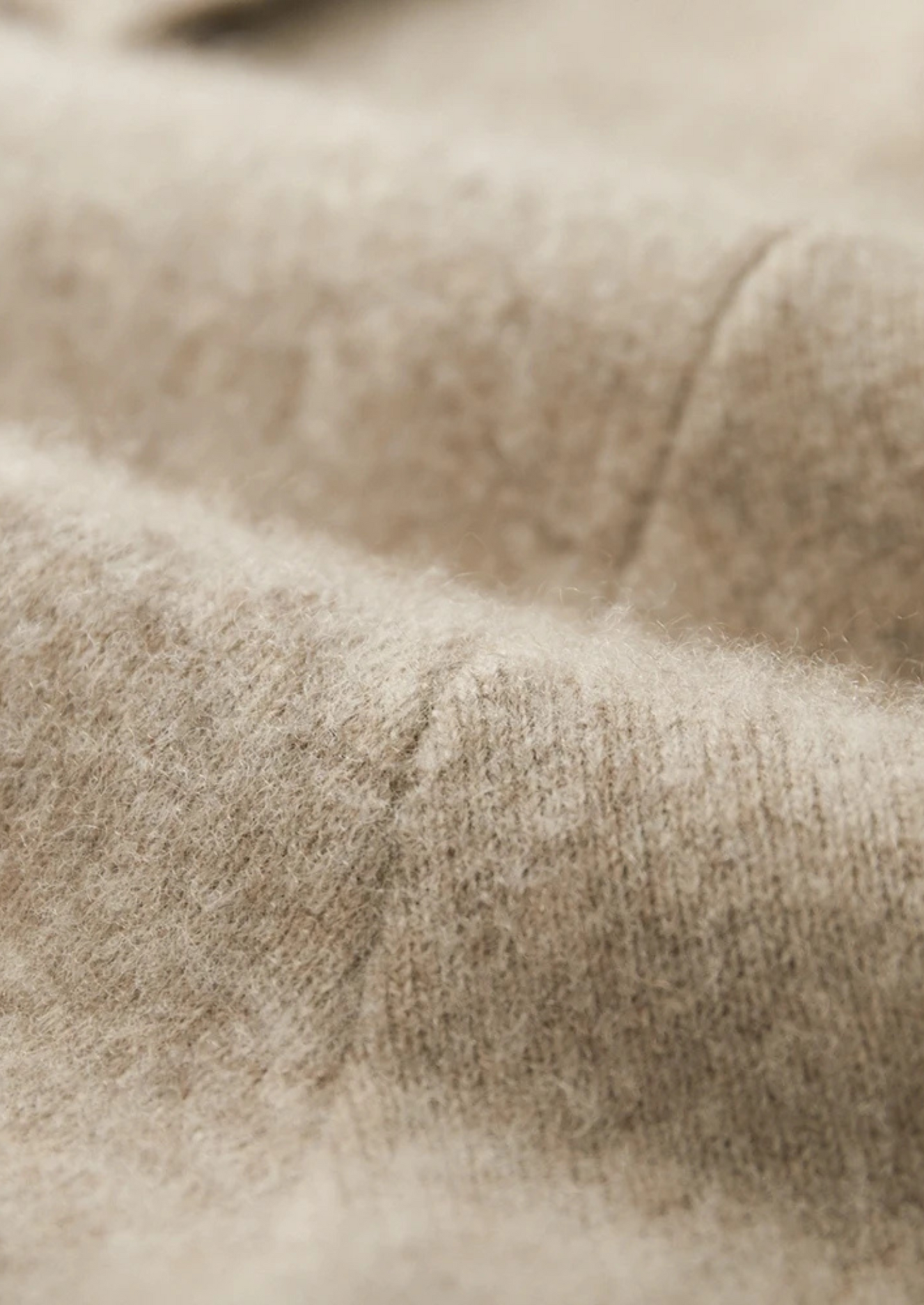Premium Cashmere Zip Polo Cardigan