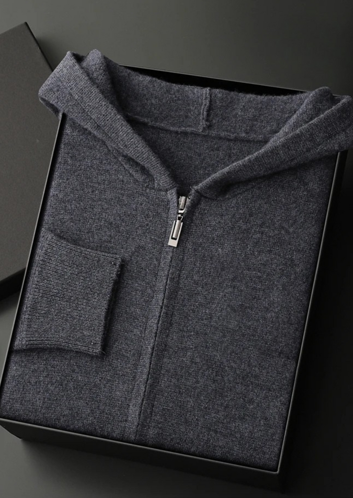 Premium Cashmere Zipper Hoodie