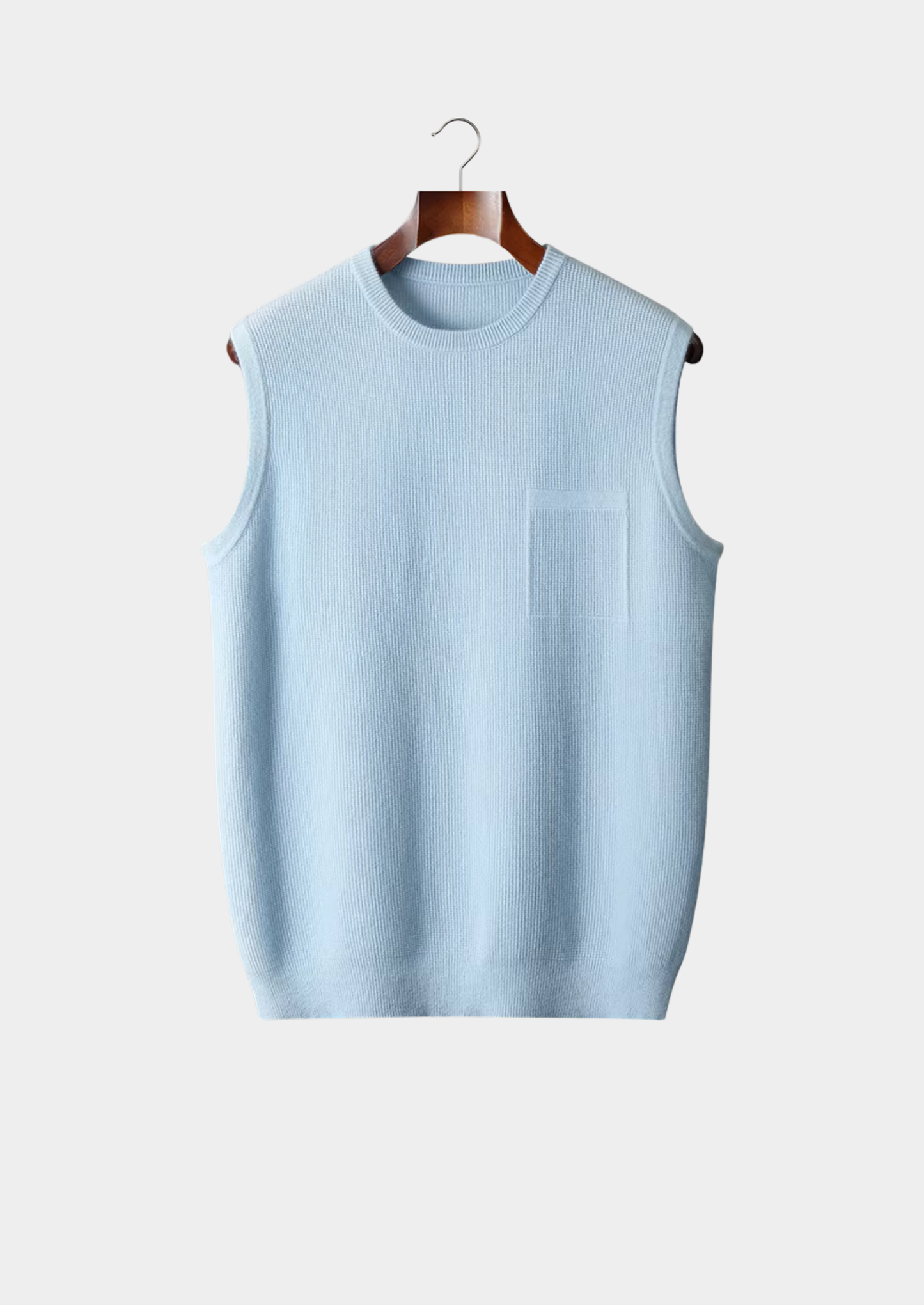 Pure Extra-Fine Merino Wool Crewneck Vest